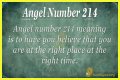 
ANGEL NUMBER 214
